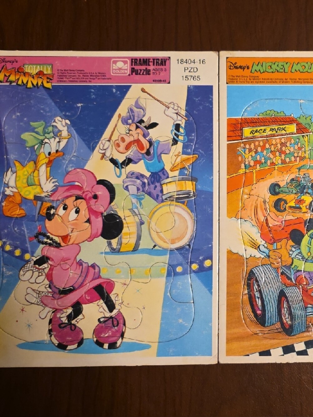 Disney Mickey & Friends Double Puzzle Pack - Pink, Blue, Orange